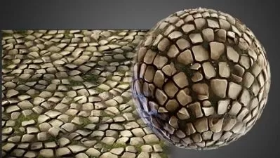 Master Stylized Mossy Pavement in Substance Designer Pro  

