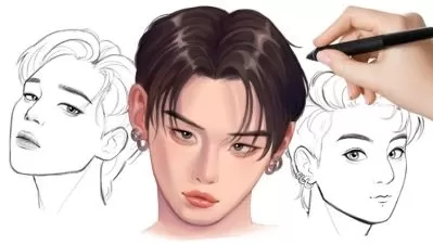 Ultimate K-POP Portrait Mastery: Draw Male Idols Like a Pro  

