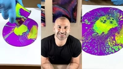Master Flip Cup Pour: Acrylic Fluid Art for Beginners  

